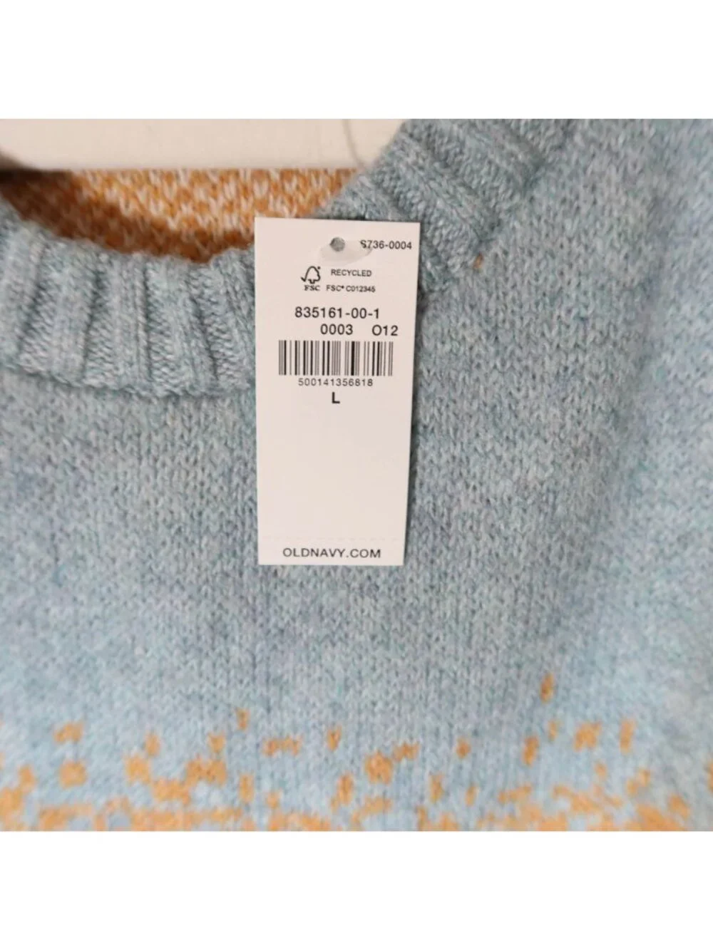 OLD NAVY So Soft Mountain Landscape Pullover Sweater Size L New Gorpcore Cabin
